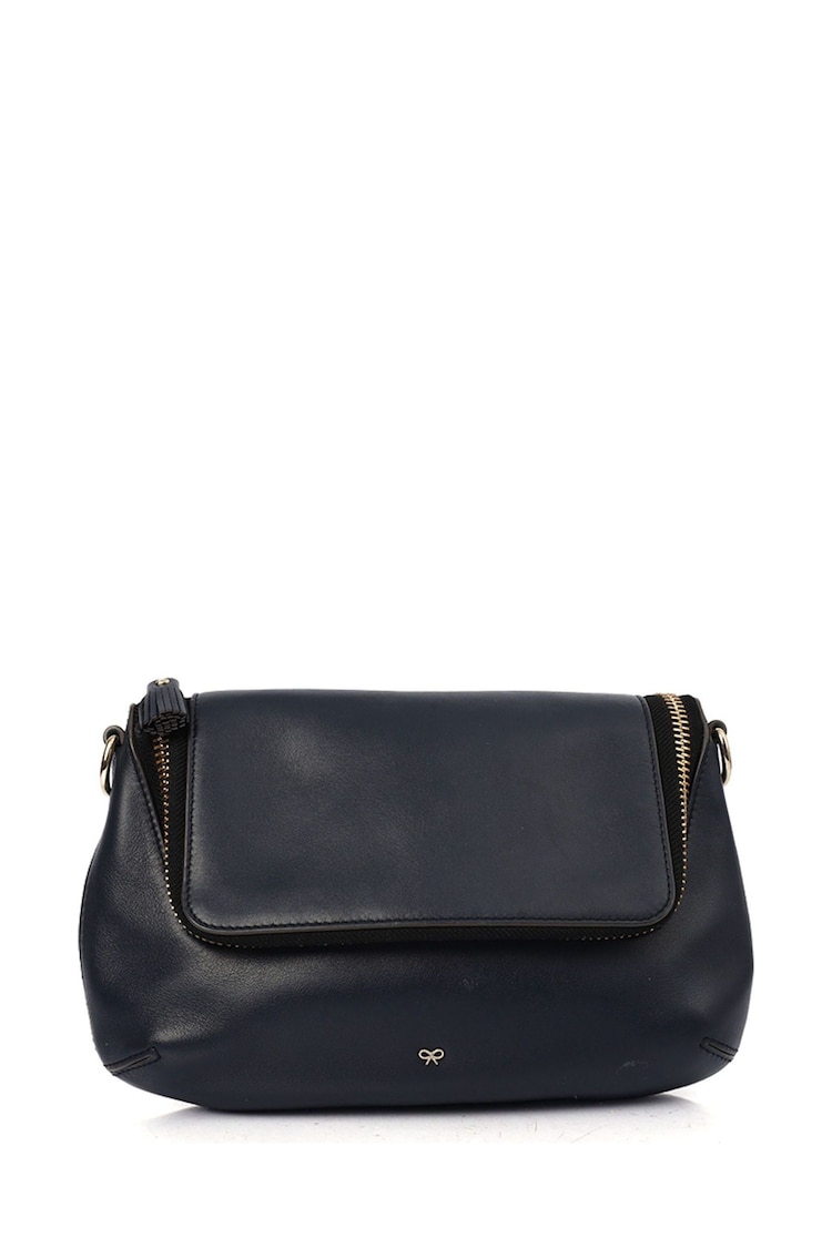 Anya Hindmarch Blue Maxi Zip Crossbody Leather Handbag - Image 1 of 1