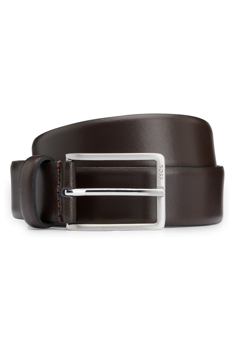 BOSS Dark Brown Erman Leather Belt - Image 1 of 1