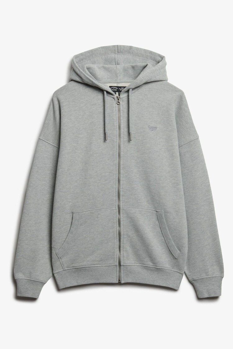 Superdry Grey Studios Zip Hoodie - Image 1 of 1