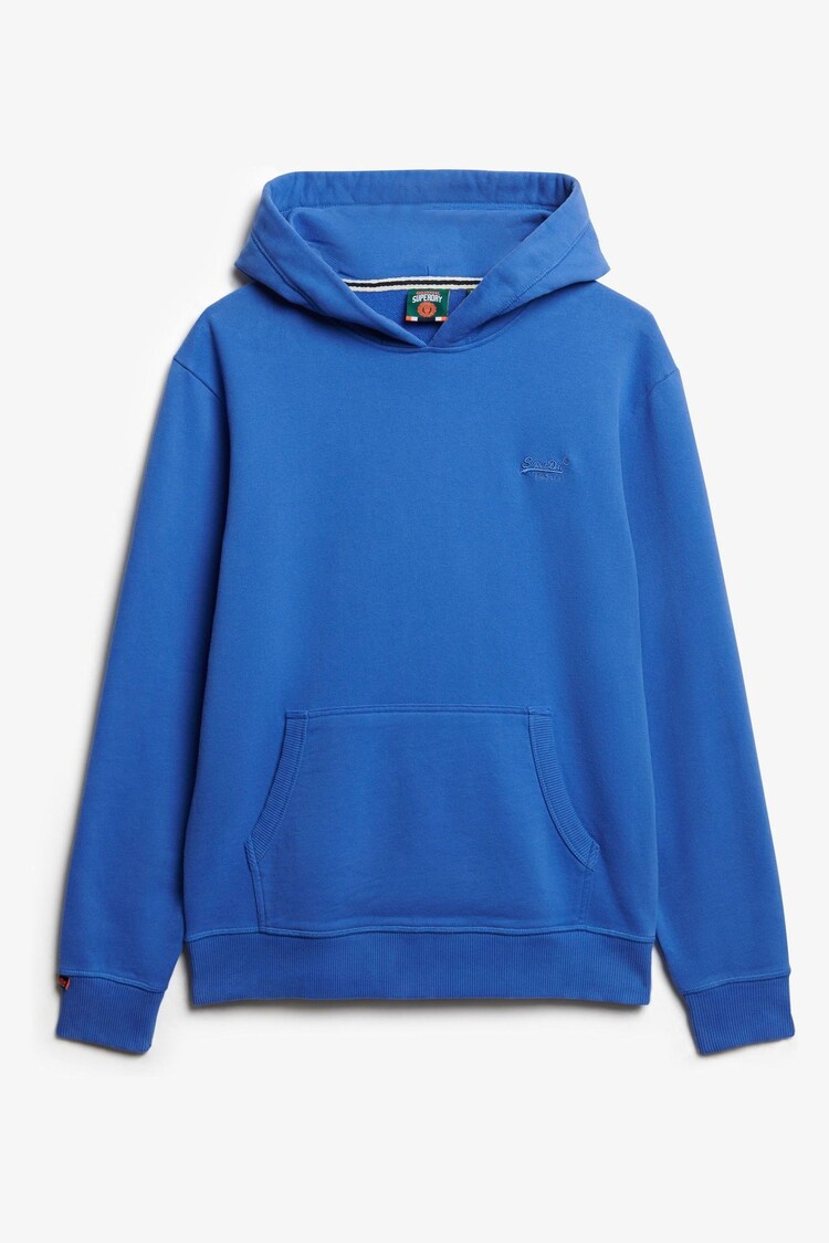 Superdry Blue Essential Loose Fit Logo Hoodie - Image 1 of 1