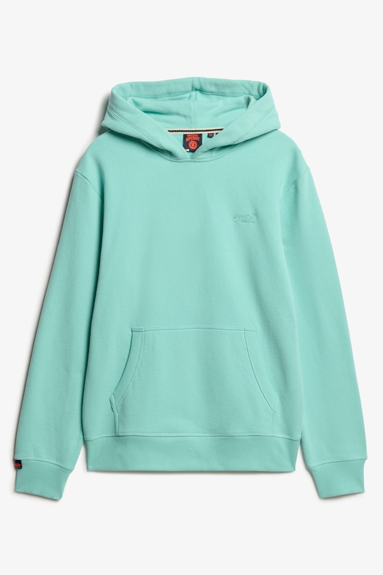 Superdry Green Essential Logo Hoodie - Image 1 of 1