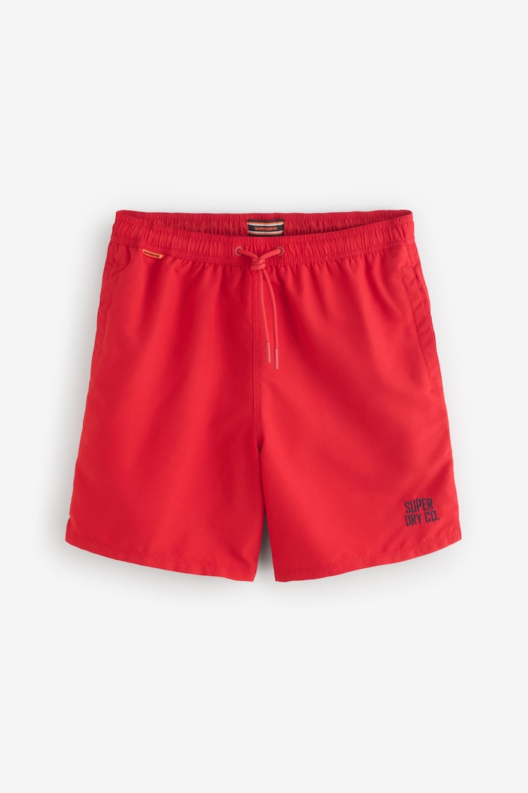 Superdry Red Essential 17 Swim Shorts - Image 1 of 1
