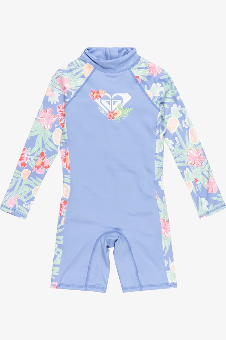 Roxy Tropical Story Print Long Sleeve SwimSuit - Imagen 1 de 1