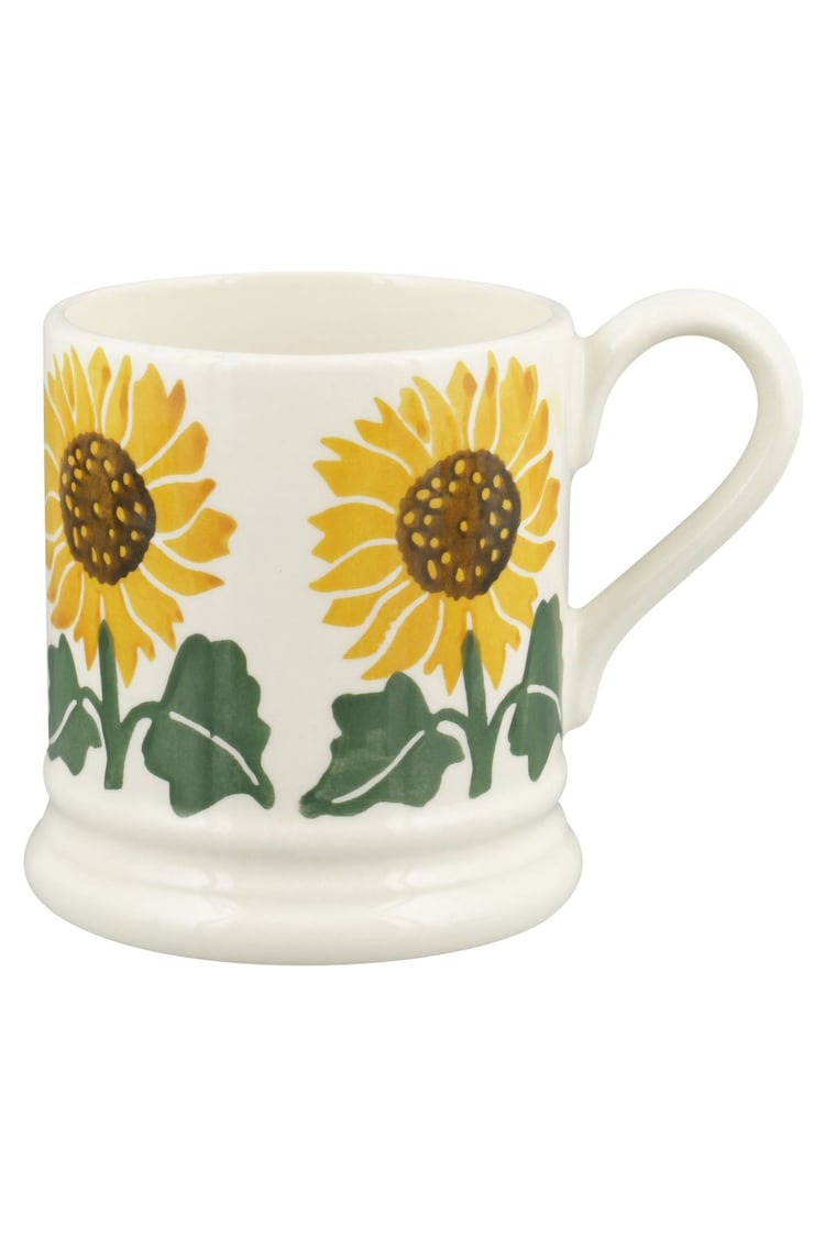 Emma Bridgewater Cream Sunflower 1/2 Pint Mug - Image 1 of 1