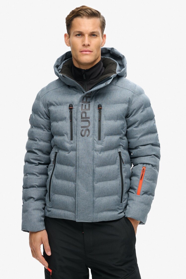 Синий - Superdry лыжная Fuji куртка - Image 1 of 1