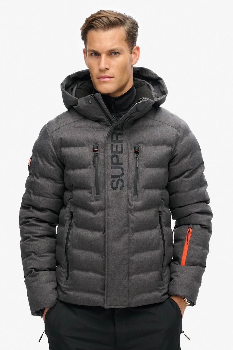 Серый - Superdry лыжная Fuji куртка - Image 1 of 1