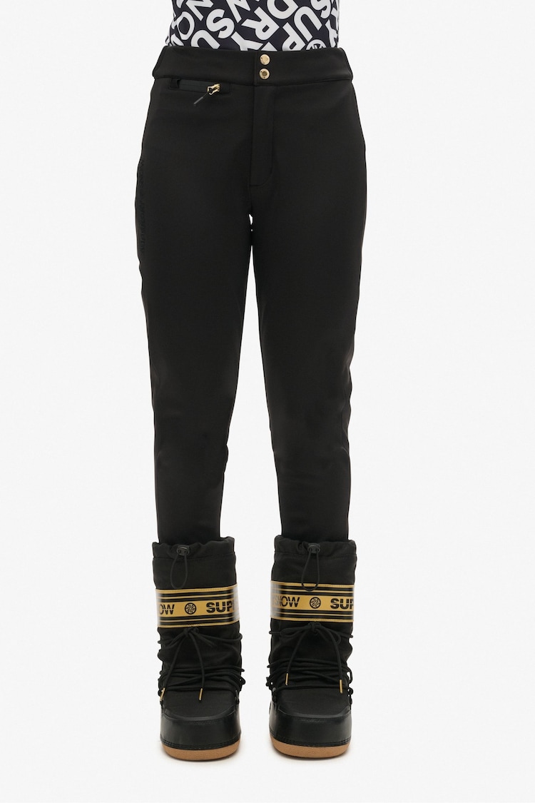 Superdry Black Ski Luxe Legging Snow Leggings - Image 1 of 1