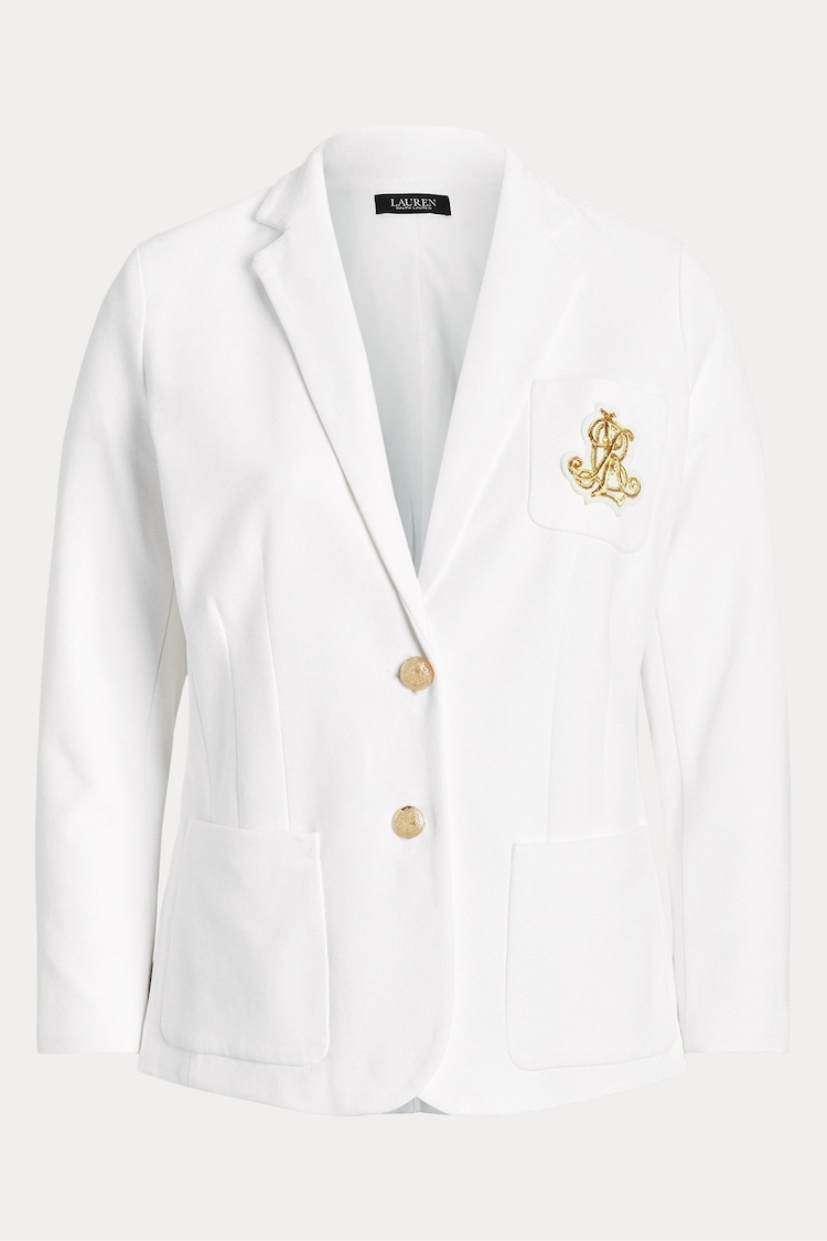 Lauren Ralph Lauren Curve Anfisa Crest Logo Blazer Jacket - Image 1 of 1
