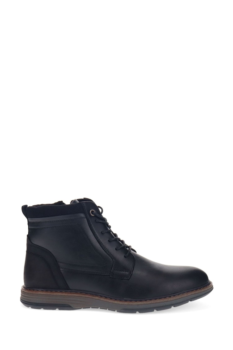 Pavers Black Patched Lace Up Boots - Image 1 of 1