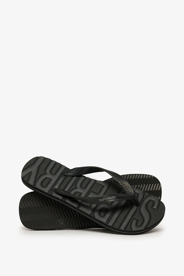 Superdry Black Core Logo Sandals - Image 1 of 1