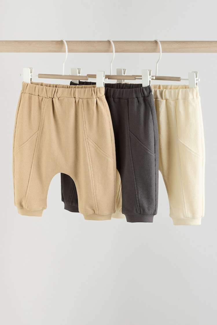 Mono/Neutral - Jogginghose für Babys im 3er-Pack aus 100 % Baumwolle - Bild 1 von 1