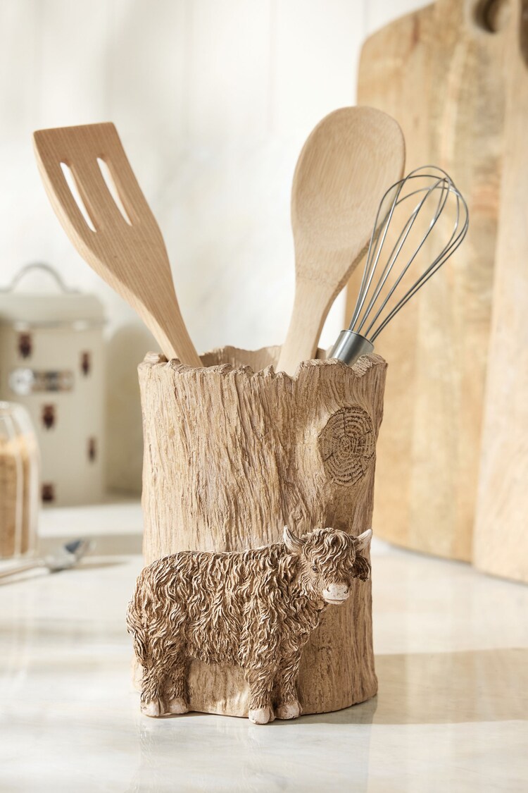 Tarro para utensilios con diseño de vaca Hamish The Altoland - Imagen 1 de 1