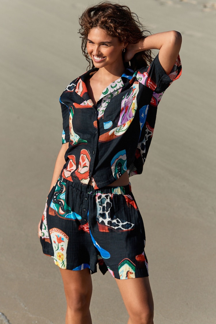 Eleanor Bowmer Printed 100% Cotton Pyjamas - Image 1 of 1