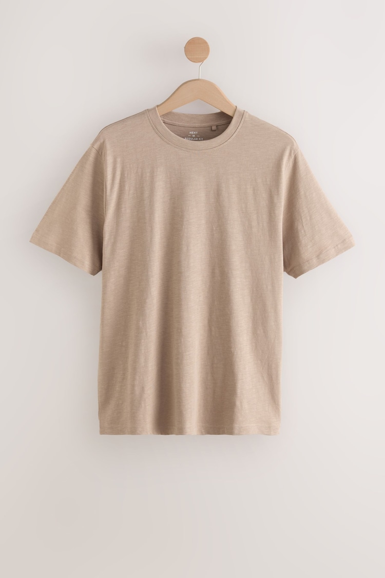 Neutral 100% Cotton Short Sleeve Slub T-Shirt - Image 1 of 1