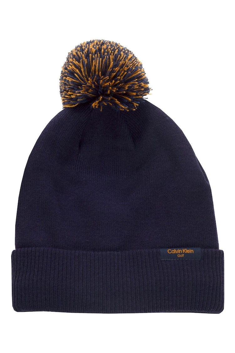 Calvin Klein Golf Blue Bobble Beanie - Image 1 of 1