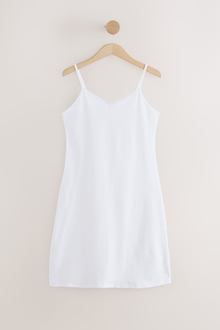 Blanco - Menopause Friendly Cooling Cotton Slip - Imagen 1 de 1