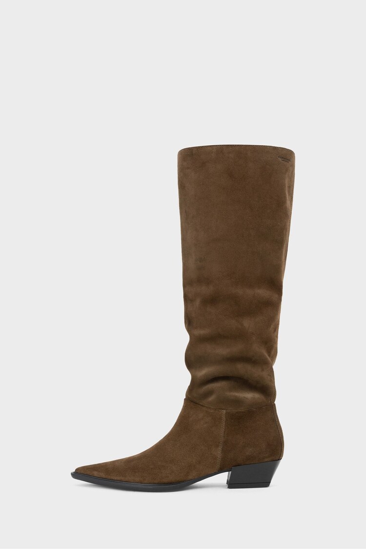 Marrón - Vagabond Shoemakers Cassie Suede Knee Alto Boots - Imagen 1 de 1