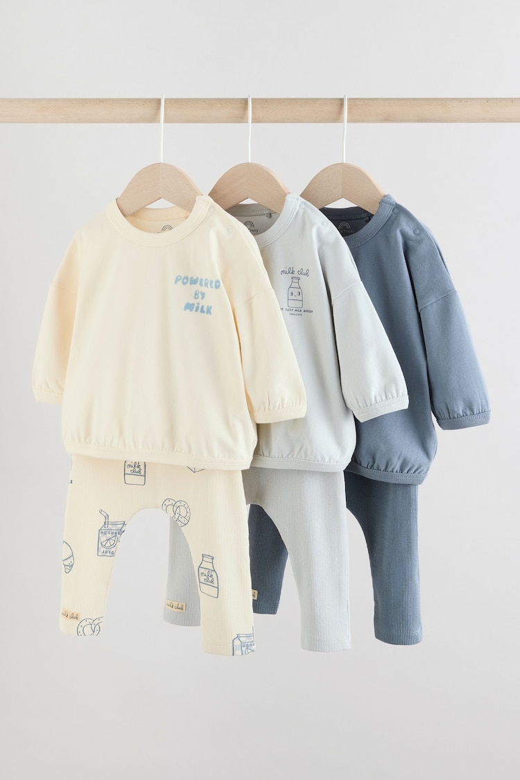 Blue Milk Club Baby Tops and Leggings 6 Piece Set - Image 1 of 1