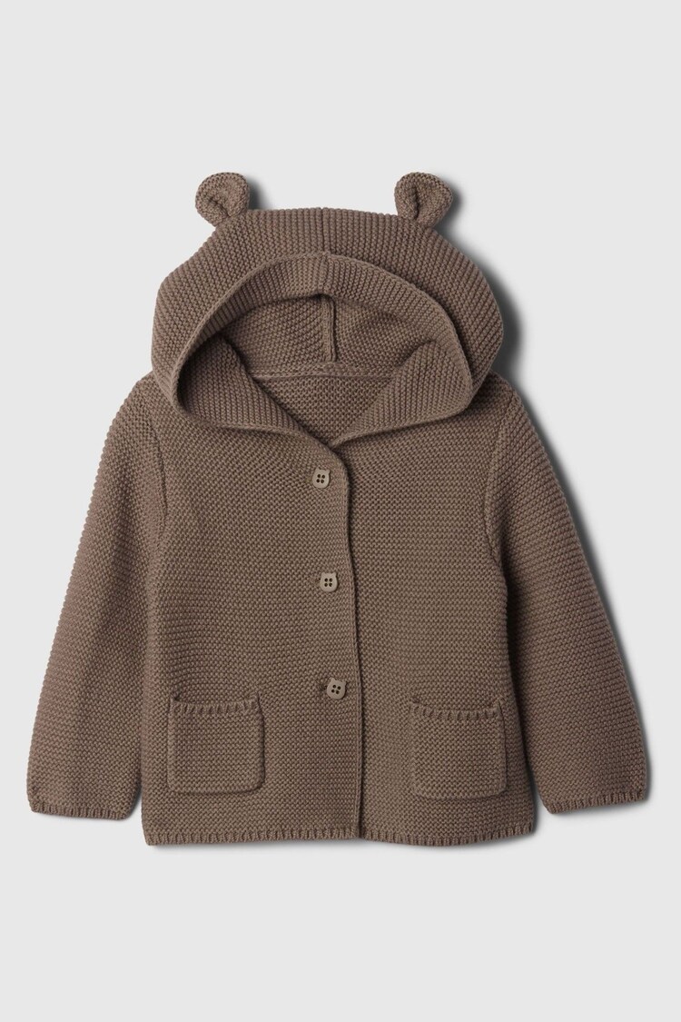 Gap Brown Knitted Brannan Bear Cardigan (Newborn-24mths) - Image 1 of 1