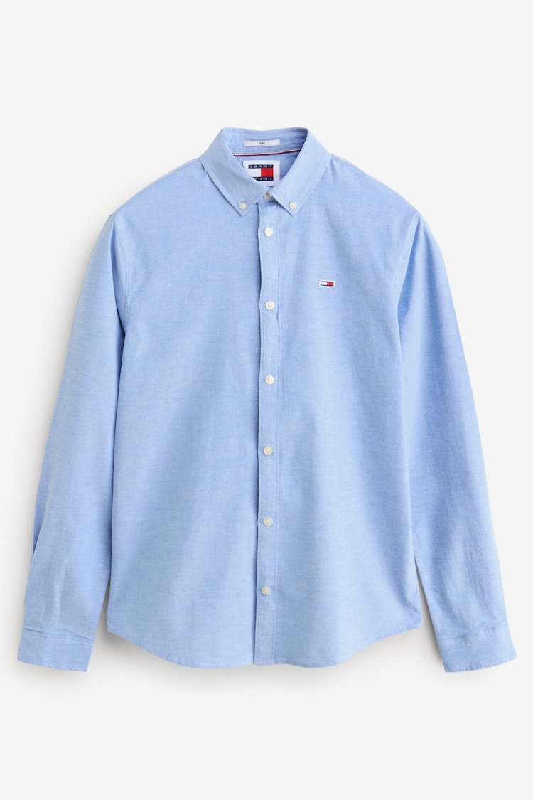 Tommy Jeans Blue Tjm Slim Stretch Oxford Shirt - Image 1 of 1