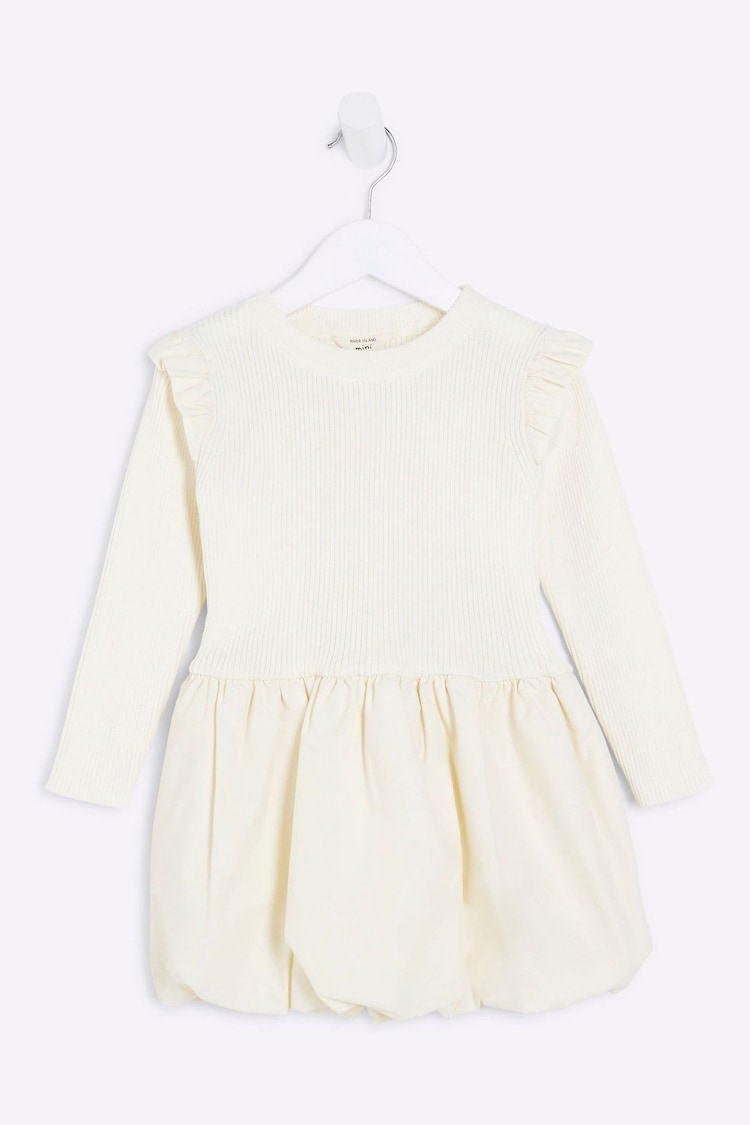 River Island Cream Girls Puffball Dress - Image 1 of 1