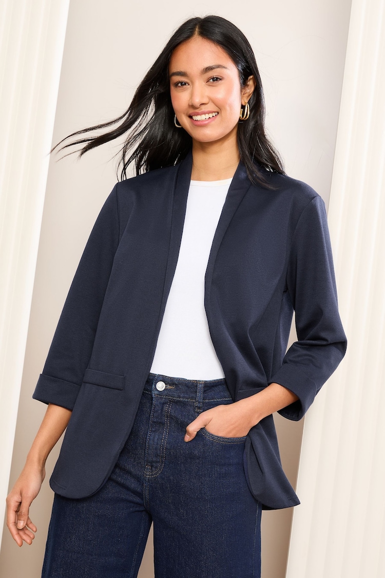 Friends Like These Navy Edge to Edge Ponte Tailored  Blazer - Image 1 of 1