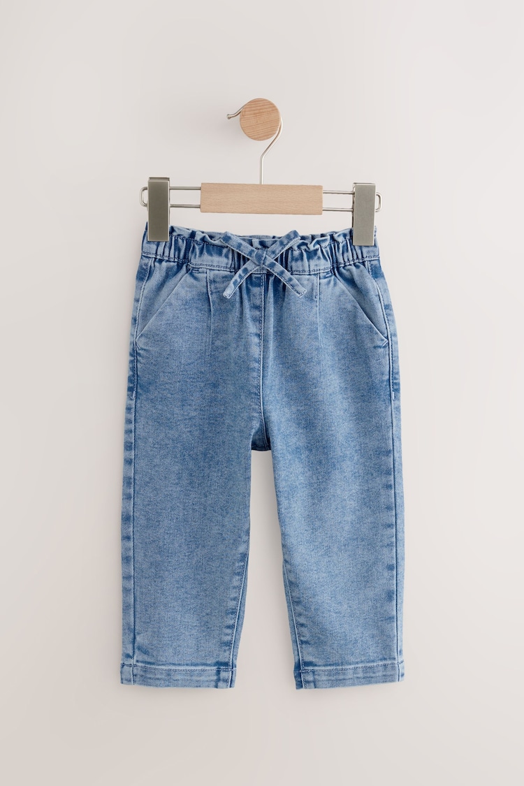 Light Wash Tie Waist Jeans (3mths-7yrs) - Image 1 of 1