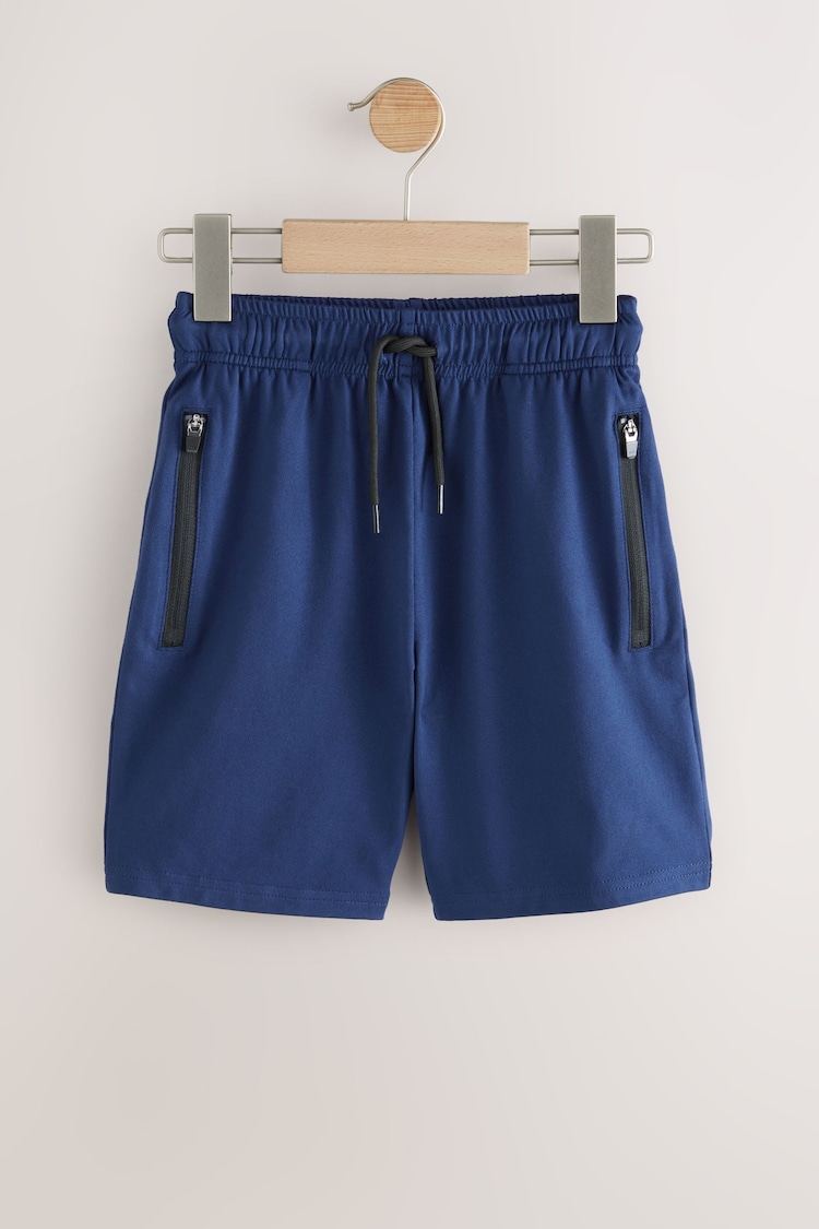 Navy Blue Light Weight Sports Shorts (3-17yrs) - Image 1 of 1