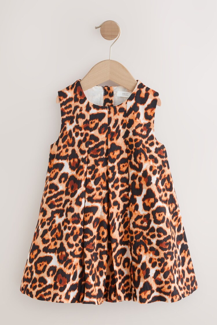 Animal Print Sleeveless Bubble Hem Dress (3mths-8yrs) - Image 1 of 1