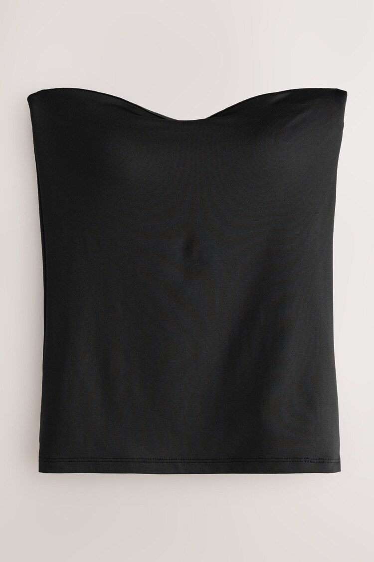 Black Hidden Support Bandeau Top - Image 1 of 1