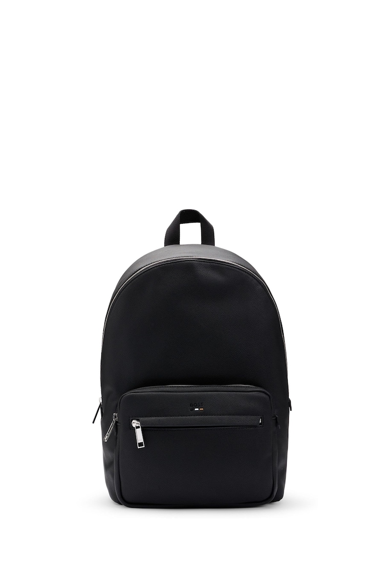 BOSS Grained Faux-Leather Backpack - Image 1 of 1