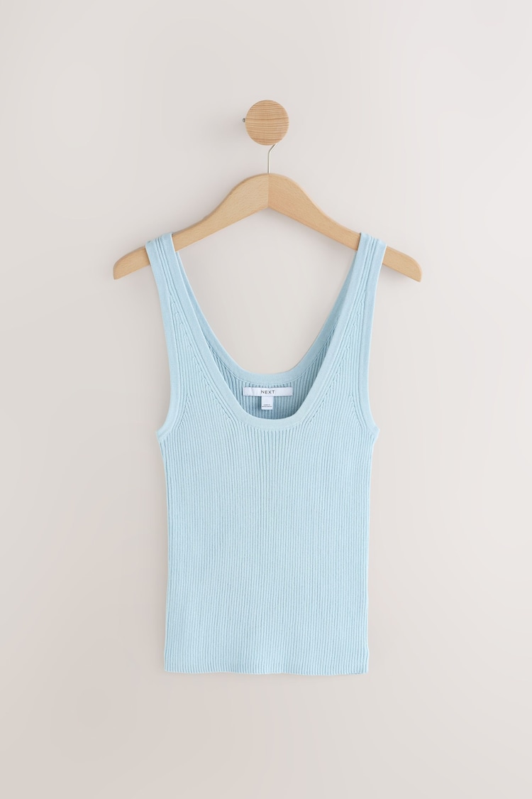 Modra bleda - Knitted Co-Ord Tank Vest - Slika 1 iz 1