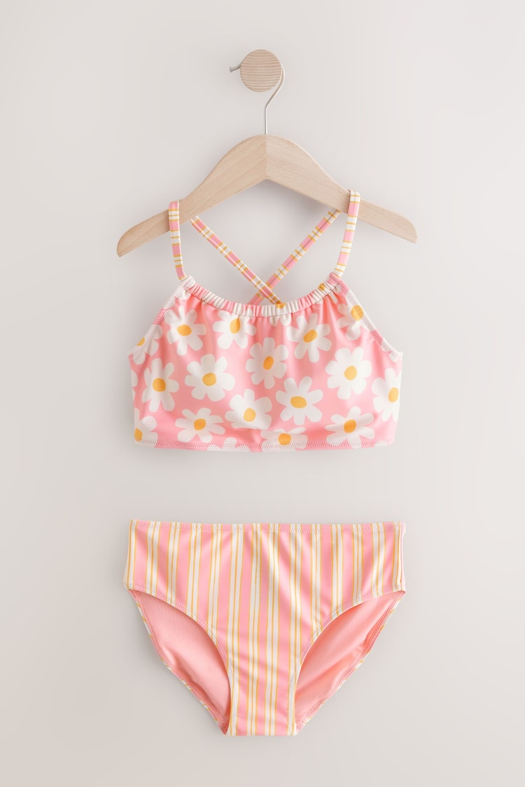 Pink Floral Lightly Padded Bikini (8-16yrs) - Image 1 of 1