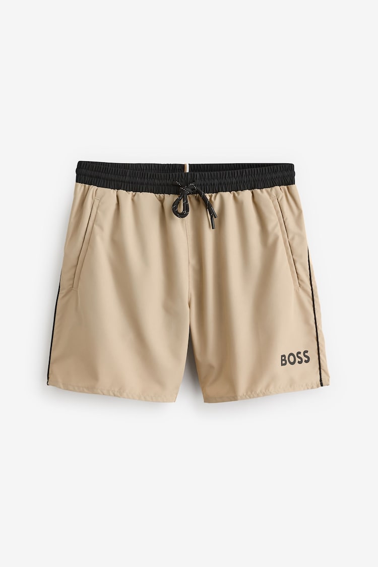 Бежевый - BOSS Starfish Quick Dry Swim Shorts - Image 1 of 1