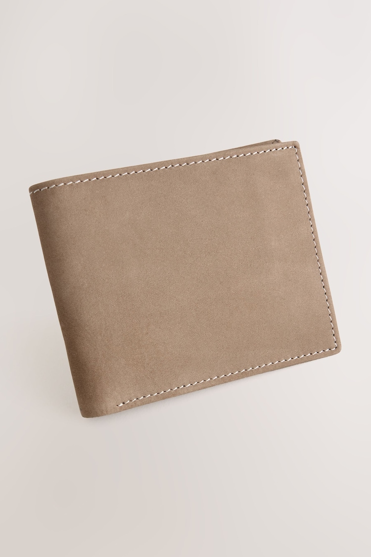 Neutral Signature Nubuck Wallet - Image 1 of 1