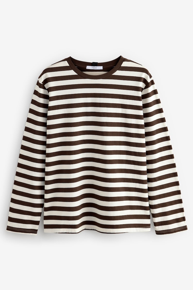 Chocolate Brown Slouch Fit Long Sleeve Top - Image 1 of 1