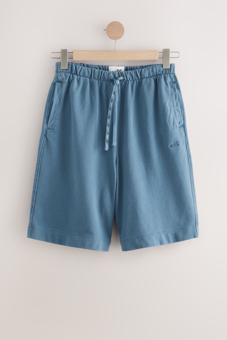 self. Blue Lightweight Sweat Shorts - Image 1 of 1