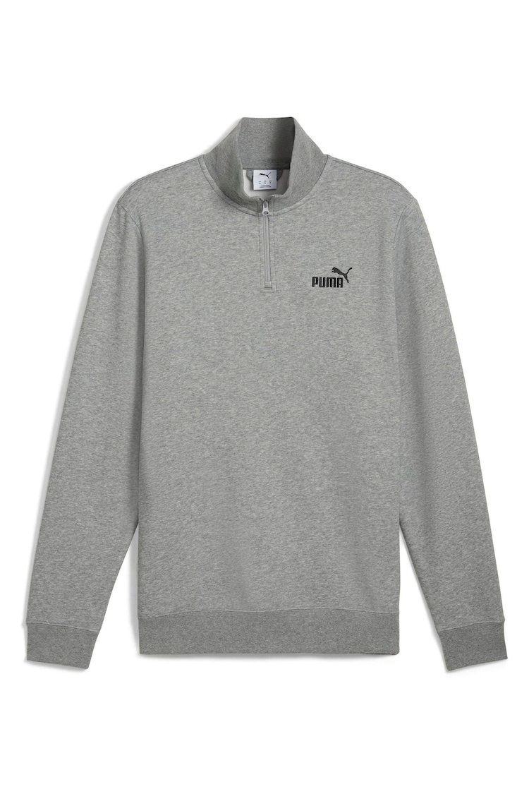 Puma Grey ESS No 1 Logo Half-Zip Fleece - Image 1 of 1