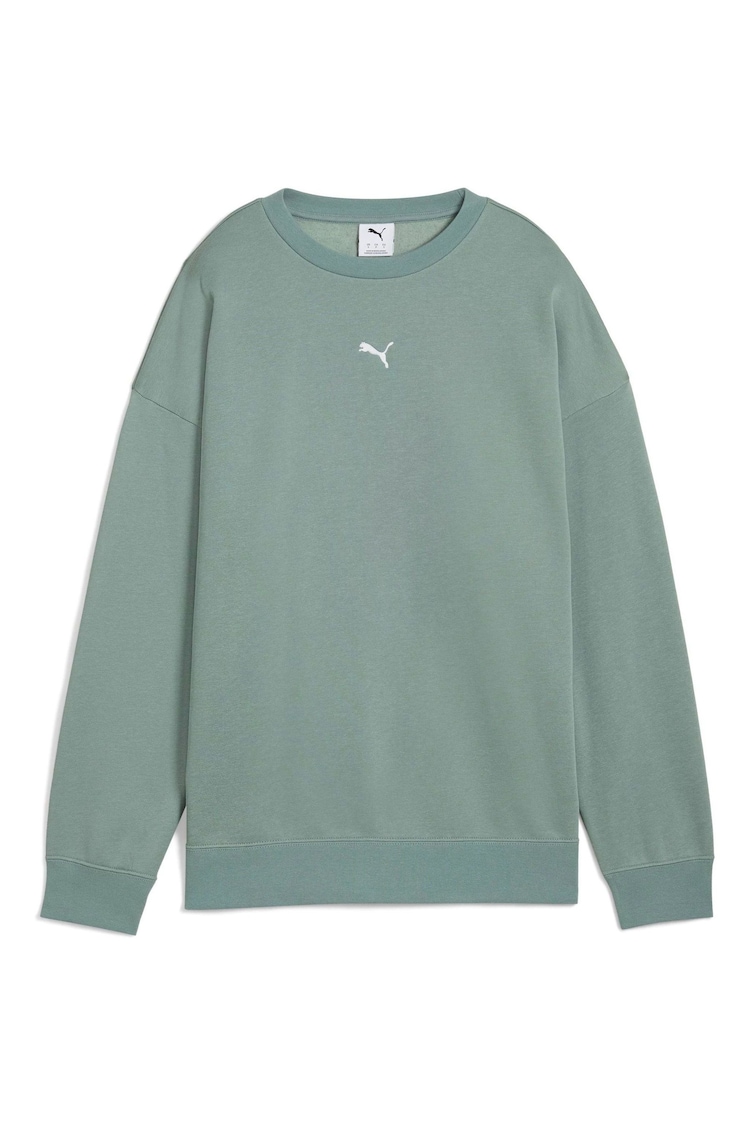 Puma Grey Oversized Crew Fleece - Image 1 of 1
