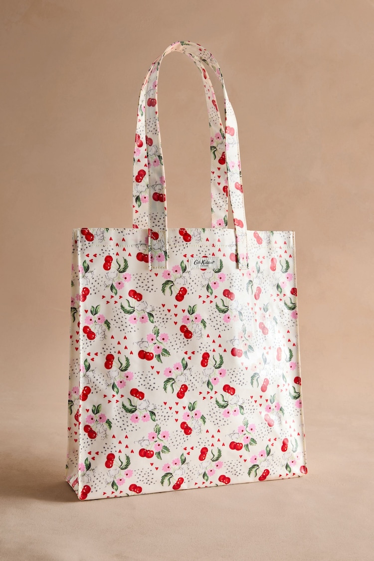 Cath Kidston Ecru Cherry Large Book Bag - Image 1 of 1