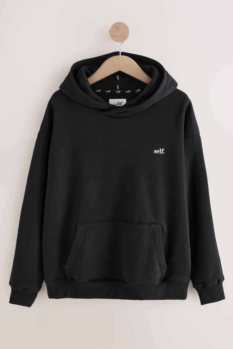 Schwarz - Self. Kapuzensweatshirt - Image 1 of 1