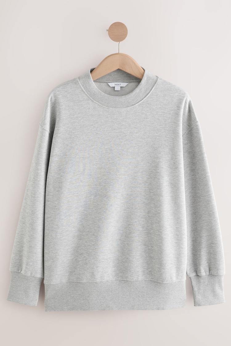 Grey Relaxed Fit Essentials Longline Sweatshirt - Image 1 of 1