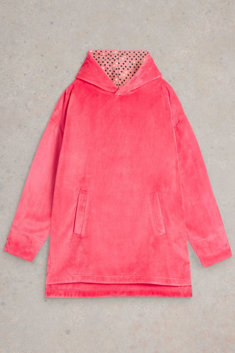 White Stuff Pink Clover Cosy Snuggle Hoodie - Image 1 of 1