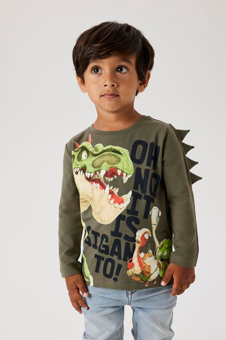 Name It Green Boys Gigantosaurus Graphic Long Sleeve T-Shirt - Image 1 of 1