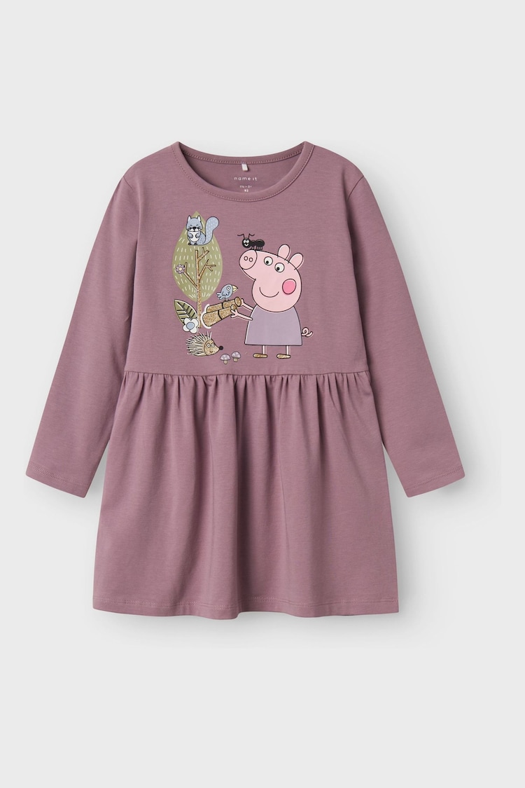 Name It Purple Peppa Pig Printed Jersey Dress - Image 1 of 1