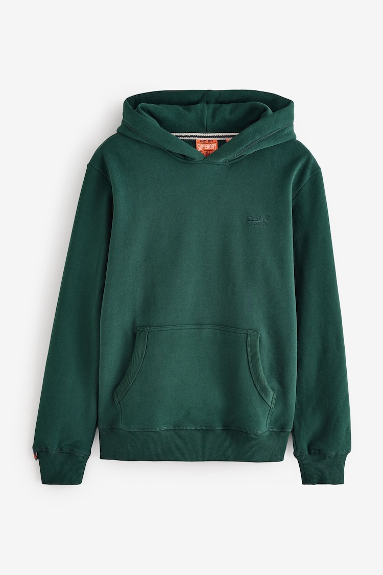 Superdry Green Essential Loose Fit Logo Hoodie - Image 1 of 1