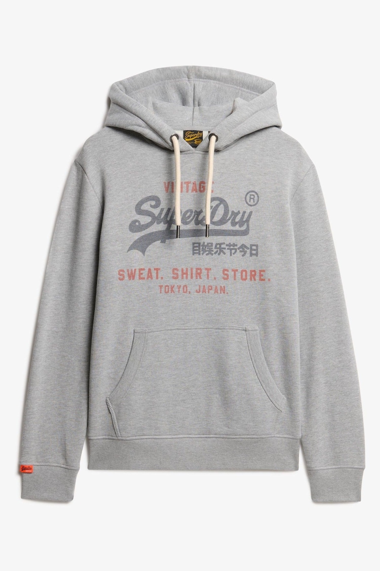 Superdry Grey VL Heritage Relaxed Hoodie - Image 1 of 1