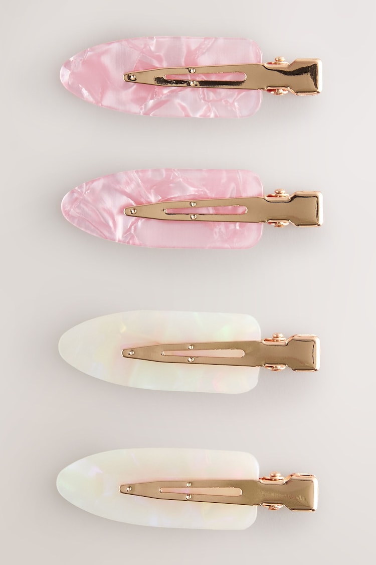 Pink/ White No Crease Hair Clip - Image 1 of 1