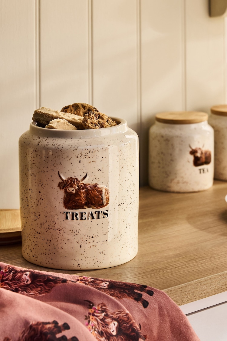 Natural Hamish The Highland Cow Treat Jar - Image 1 of 1