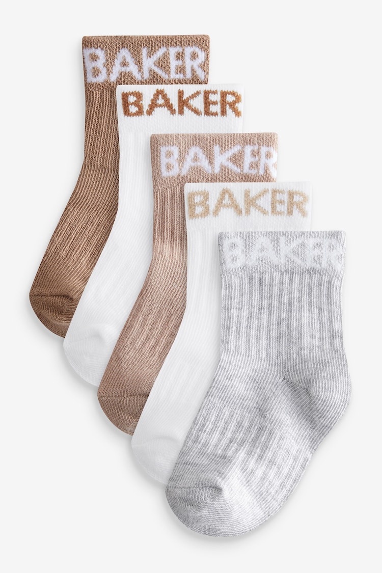 Baker by Ted Baker Baby Socks 5 Pack - Image 1 of 1